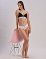 Calvin Klein Underwear Pink Solid Mid Rise Panties