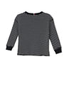 Tommy Hilfiger Kids Horizontal Stripe Waffle Cotton T-Shirt