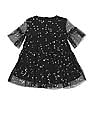 U.S. Polo Assn. Kids Bell Sleeve Printed Tiered Dress