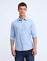Flying Machine Slim Fit Solid Cotton Shirt