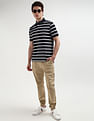 Tommy Hilfiger Horizontal Stripe Cotton Polo Shirt