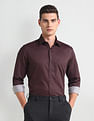 Arrow Cutaway Collar Geometric Print Shirt