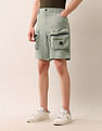 U.S. Polo Assn. Denim Co. Regular Fit Solid Cargo Shorts
