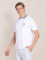 U.S. Polo Assn. Branded Collar Slim Fit Polo Shirt