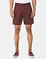 Aeropostale Men Maroon Mid Rise Solid Shorts