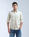 Flying Machine Solid Regular Fit Color Of Home Shirt