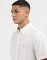 Tommy Hilfiger Textured Linen Regular Shirt