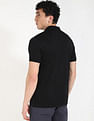 Calvin Klein Jeans Solid Regular-Fit Cotton Polo T-Shirt