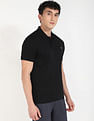 Calvin Klein Jeans Solid Regular-Fit Cotton Polo T-Shirt