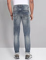 AD by Arvind Skinny Fit Stone Wash Jeans