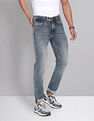 AD by Arvind Skinny Fit Stone Wash Jeans