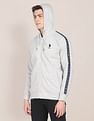 U.S. Polo Assn. Hooded Full Zip Heathered Sweatshirt