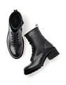 U.S. Polo Assn. Women Nadia Leather Combat Boots