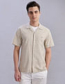 Tommy Hilfiger Textured Regular Fit Plain Woven Shirt