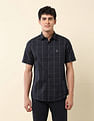 U.S. Polo Assn. Windowpane Checked Tailored Fit Shirt