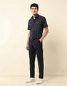 U.S. Polo Assn. Windowpane Checked Tailored Fit Shirt