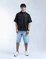Flying Machine Vertical Striped Oversized Fit Digitopia Shirt