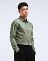 Flying Machine Slim Fit Jacquard Shirt