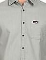 U.S. Polo Assn. Denim Co. Spread Collar Solid Casual Shirt