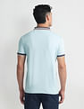 U.S. Polo Assn. Denim Co. Striped Collar Muscle Fit Polo Shirt