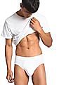 Calvin Klein Underwear Men White Elasticized Waistband Solid Hip Briefs