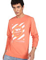 Flying Machine Graphic Print Cotton Sweatshirt