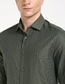 Tommy Hilfiger Self-Design Slim-Fit Cotton Shirt